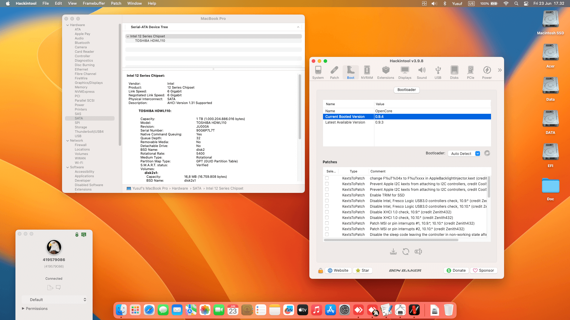Acer Nitro 5 AN515 55 76SK [CometLake   Intel UHD 630 + I2C]   OpenCore 1
